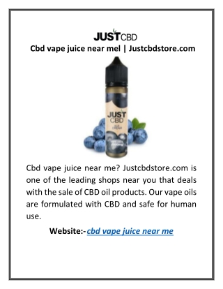 Cbd vape juice near mel | Justcbdstore.com