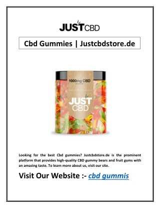 Cbd Gummies | Justcbdstore.de