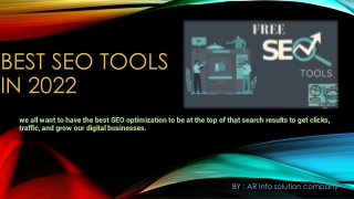 Best SEO tools in 2022