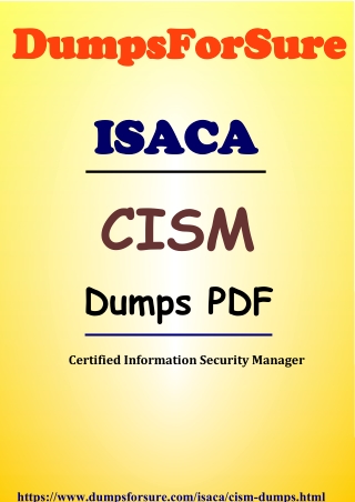 VCP-DCV 2022 Exam - Isaca CISM Questions Answers