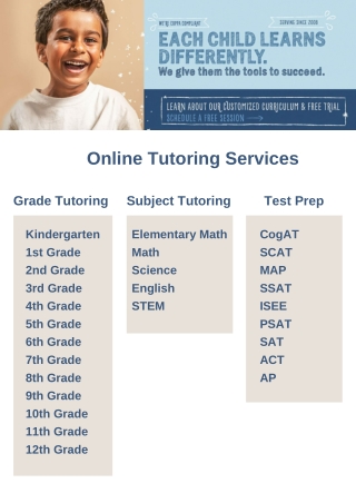 eTutorWorld Tutoring Services