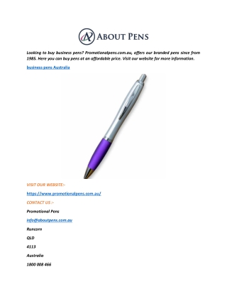 Business Pens Australia  Promotionalpens.com.au