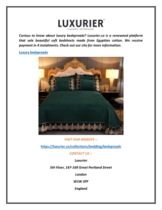 Luxury Bedspreads  Luxurier.co