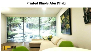 Printed Blinds Abu Dhabi