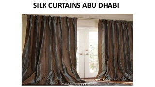 SILK CURTAINS ABU DHABI
