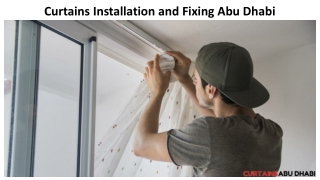 Curtains Installation and Fixing Abu Dhabi