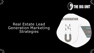 Real Estate Lead Generation Marketing Strategies