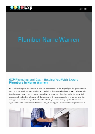 Plumber Narre Warren