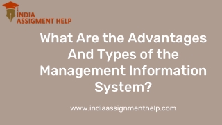 Management Information System Assignment Help India