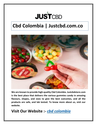 Cbd Colombia | Justcbd.com.co