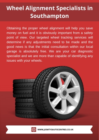 Wheel Alignment Specialists in Southampton