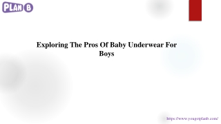 Exploring The Pros Of Baby Underwear For Boys
