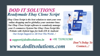 Readymade Ebay Clone System - DOD IT SOLUTIONS