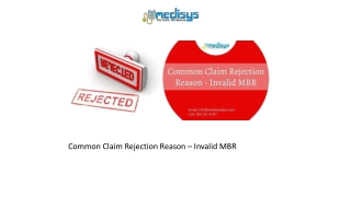 Common Claim Rejection Reason – Invalid MBR