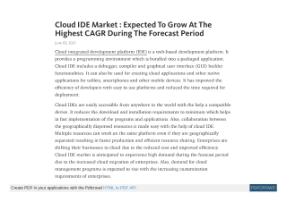 Cloud IDE Market Demand and Research Insights by 2024