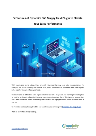 5 Features of Dynamics 365 Mappy Field Plugin to Elevate Your Sales Performance