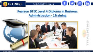 L4 Diploma in Business Administration Pearson BTEC Web Course 2022