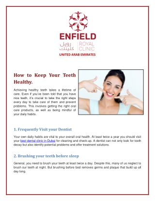 How to Keep Your Teeth Healthy