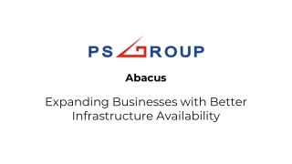 Abacus- Expanding Businesses with Better Infrastructure Availability