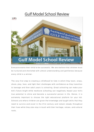 Gulf Model School Review