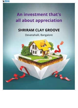 Shriram Shriram Clay Groove Plots Devanahalli Bangalore E-Brochure Download