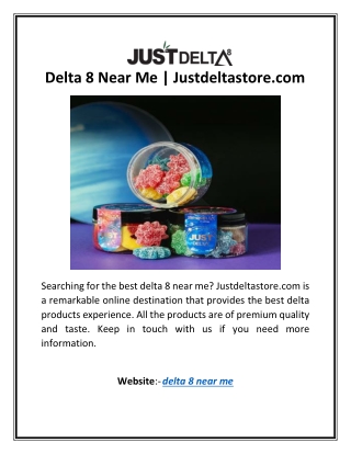Delta 8 Near Me | Justdeltastore.com