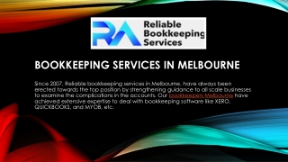 Welcome to Reliable Bookkeeping Services Melbourne