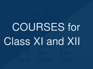 COURSES for Class XI and XII-converted