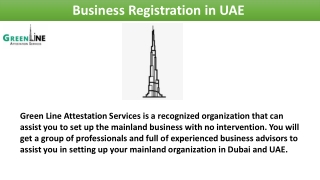 How can I do Business Registration in UAE?