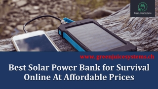 Solar Power Bank