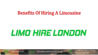 Benefits Of Hiring A Limousine