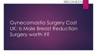 Gynecomastia Surgery Cost UK