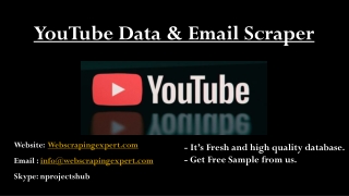 YouTube Data & Email Scraper