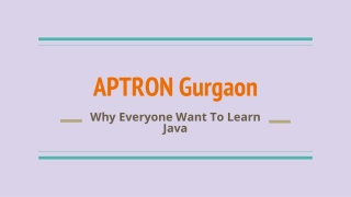 Java Training Institute in Gurgaon