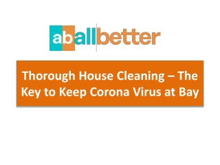 Professional House Cleaning Services in Chicago - Allbetter