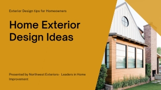 Home Exterior Design Ideas