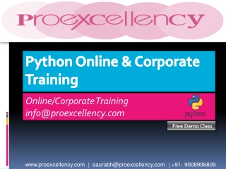 Proexcellency Provides Python Online Training