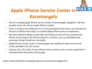 Apple iPhone Service Center in Koramangala