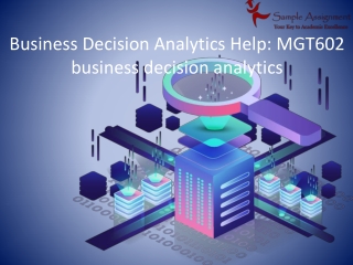 MGT602 business decision analytics