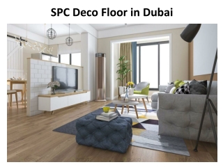 SPC Deco Floor in Dubai