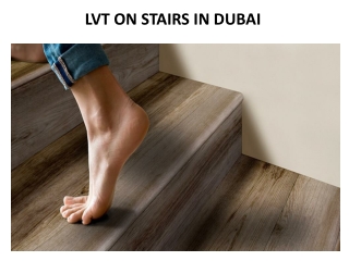 LVT ON STAIRS IN DUBAI