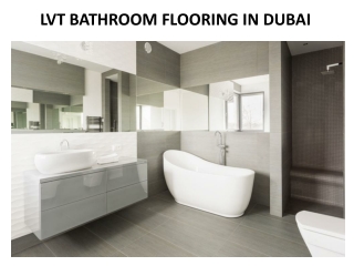 LVT BATHROOM FLOORING IN DUBAI
