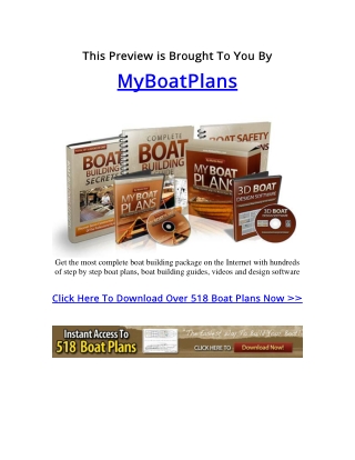 Build Your Dream Boat Even If You've ZERO Boatbuilding Experience