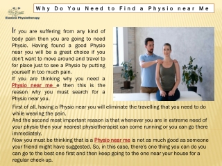 Physio near me