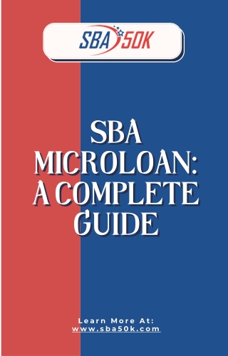SBA MicroLoan A Complete Guide