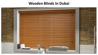Wooden Blinds In Dubai