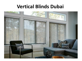 Vertical Blinds Dubai