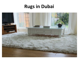 Rugs in Dubai