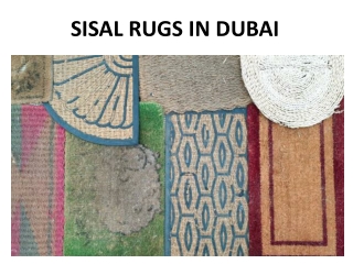 SISAL RUGS IN DUBAI
