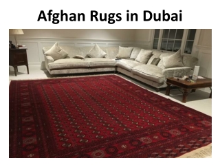 Afghan Rugs in Dubai